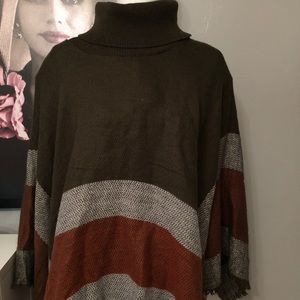 Turtle Neck Poncho